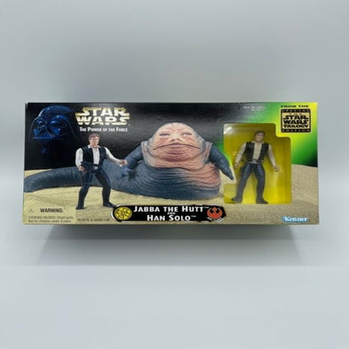 POTF Jabba the Hut & Han Solo MIB